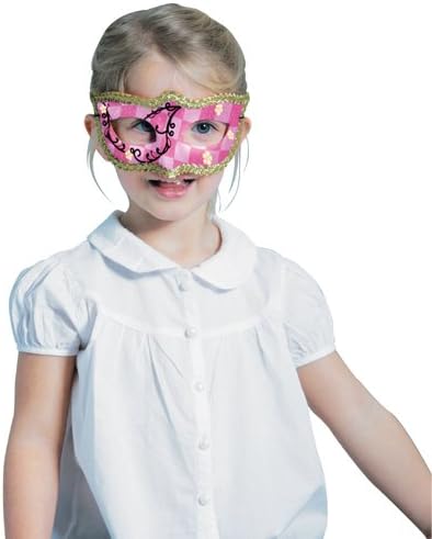 多米诺面具 服装用小饰品 万圣节 シャイニーピンク